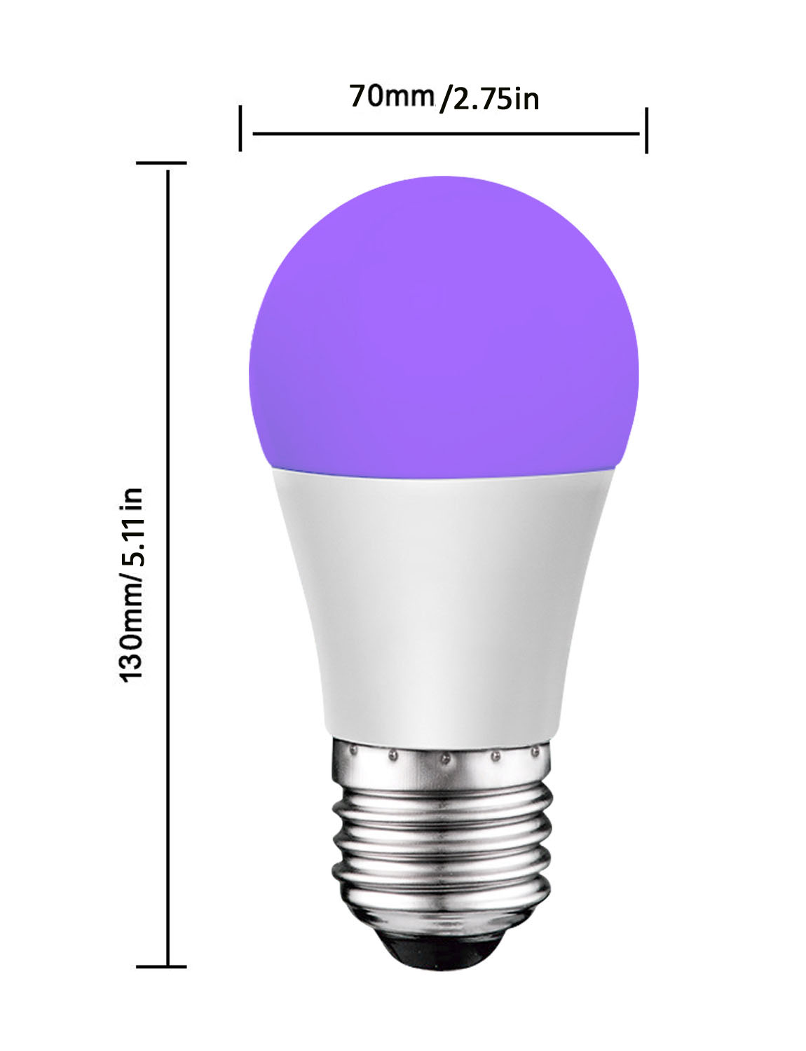 Led UVC purple light bulb