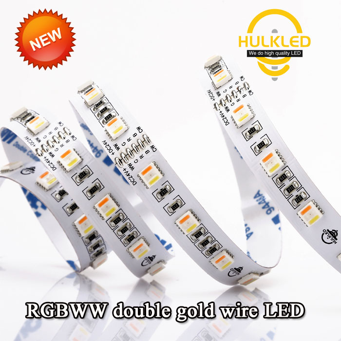 RGBWW 5 in1 LED strip（RGBWW double gold wire LED)