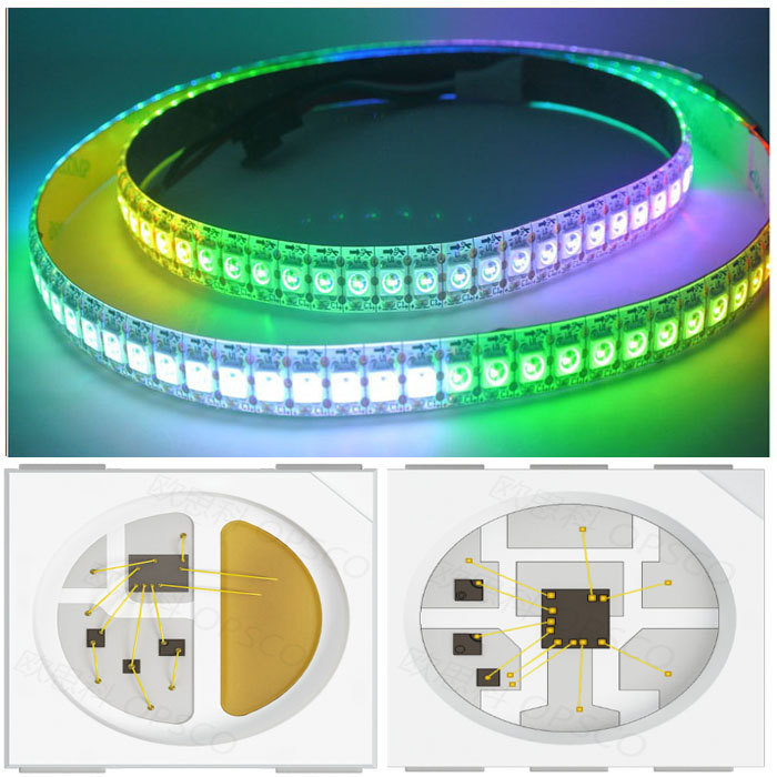 (4 P) 6812RGBW Built in IC LED Strip